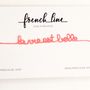 Gifts - Personalised Message Line Bracelet - FRENCHLINE