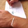 Cadeaux - Bracelet Ligne à message personnalisable - FRENCHLINE