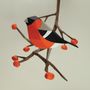 Objets design - objet décoratif Oiseau en papier - Pyrrhula pyrrhula - PLEGO