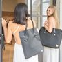 Apparel - DIVINE BLACK LEATHER BAG - AMWA AND CO
