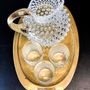 Crystal ware - Paris Hobnail Jug 2L Crystal + Gold - ANNA VON LIPA