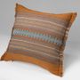 Fabric cushions - KATAENG Backstrap Loom Hand Woven Natural Color Dyed with Glass Beads Cushion Cover - HER WORKS