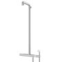 Faucets - Joe | Set wall-mounted shower thermostatic with handshower, support, shower arm with diverter and rainshower head - RVB