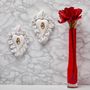 Customizable objects - LET THERE BE WHITE CERAMIC HEART - CUORE DI ARGILLA