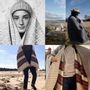 Foulards et écharpes - PONCHO LOURENCO IN RECYCLED WOOL AND COTTON - SCHOOLOFLIFEPROJECTS