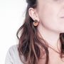 Jewelry - Eclypse wooden earrings - L'ATELIER DES CREATEURS