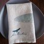 Linge de table textile - Serviettes en lin imprimées sur mesure pour événements / hôtels  /restaurants - LINOROOM 100% LINEN TEXTILES