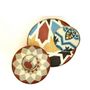 Design objects - Large Tiled Round Platter Geometric Pattern - ASMA'S CRAFTS