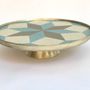Design objects - Tiled Round Platter Geometric Pattern (Large) - ASMA'S CRAFTS