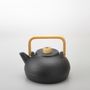 Tea and coffee accessories - Cast iron kettles with wooden handles - CHUSHIN KOBO