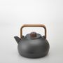 Tea and coffee accessories - Cast iron kettles with wooden handles - CHUSHIN KOBO