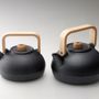 Tea and coffee accessories - Cast iron kettles with wooden handles - CHUSHIN KOBO