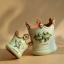 Pottery - Crown Pot , Plant pot , Handmade Terracotta - ATRIUM DESIGN STUDIO