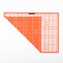 Tea towel - BLOCK WINDOW GRID capucine tea towel - KVP - TEXTILE DESIGN