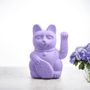 Objets de décoration - Maneki Neko /Chat porte-bonheur grand / Lilas - DONKEY PRODUCTS