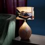 Design objects - Télia lamp, embroidery lampshade - LOU DE PRAY
