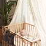 Children's bedrooms - mosquito net vintage 245cm ruffle ivory - JOLLEIN