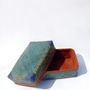 Decorative objects - Indigo Natural dyed Bamboo Basket - SOLUNA ART GROUP