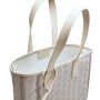 Bags and totes - Picto beige leather tote - LE JACQUARD FRANCAIS