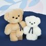 Jouets enfants - Doudou Ours - LE PETIT FRENCHIE - 20 cm - Marron - Made in France - MAILOU TRADITION