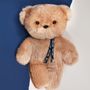 Toys - Teddy Bear - LE PETIT FRENCHIE - 20 cm - Brown - Made in France - MAILOU TRADITION