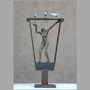 Sculptures, statuettes et miniatures - SCULPTURE DAME DE COMPAGNIE AVEC L'OISEAU - ARANYA EARTHCRAFT