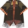 Scarves - Sustainability Edition - Cashmink® poncho with fringes - Made in Germany - V. FRAAS GMBH