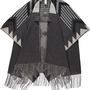 Scarves - Sustainability Edition - Cashmink® poncho with fringes - Made in Germany - V. FRAAS GMBH