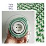 Objets design - Rallonge pour 2 fiches - Vert & Blanc - OH INTERIOR DESIGN