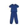 Homewear textile - Pyjama kids en coton bio - Blue heart - HOLI AND LOVE