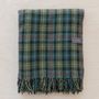 Throw blankets - Recycled Wool Blanket in Mackenzie Weathered Tartan - THE TARTAN BLANKET CO.