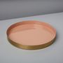 Decorative objects - Gold & Enamel Round trays - BE HOME