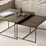 Coffee tables - Pentagon nesting coffee table set - whisky - ETHNICRAFT