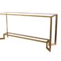 Coffee tables - table set Jensen brushed gold (2 end tables - 1 wall table - 1 coffee table)    - VAN ROON LIVING