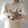 Pottery - Crown Pot , Plant pot , Handmade Terracotta - ATRIUM DESIGN STUDIO