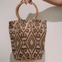 Bags and totes - Big hand printed bag / shopping bag / beach bag - MON ANGE LOUISE
