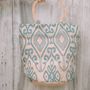 Bags and totes - Big hand printed bag / shopping bag / beach bag - MON ANGE LOUISE