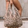 Bags and totes - Batik print Waikiki beach bag / shopping bag - MON ANGE LOUISE