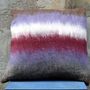 Fabric cushions - Decorative cushion  "Mood"with hand-felted design in merino wool and silk on linen fabric. - ELENA KIHLMAN