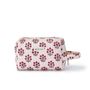 Travel accessories - Large toiletry bag in organic cotton- Pink flower - HOLI AND LOVE
