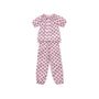 Homewear textile - Pyjama kids en coton bio - Pink flower - HOLI AND LOVE