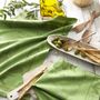 Tea towel - Surfine Olive Oil/Jacquard Tea Towel - COUCKE