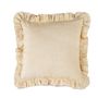 Decorative objects - Ivory linen and cotton cushion 45x45 cm AX22116 - ANDREA HOUSE