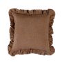 Cushions - Cushion Linen and Cotton Cocoa 45x45cm AX22117 - ANDREA HOUSE
