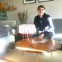 Decorative objects - Red and white “Paul” lamp - ATELIER SAINT-SÉBASTIEN