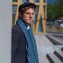 Scarves - HOEDIC ORGANIC COTTON MEN'S MARINE SCARF - AV08 PARIS