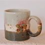Mugs - Chamotté porcelain mug - BLEU TERRE