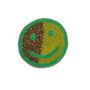 Gifts - Green smiley handmade brooch - HELLEN VAN BERKEL HEARTMADE PRINTS