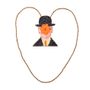 Gifts - Magritte brooch handmade embroidery - HELLEN VAN BERKEL HEARTMADE PRINTS