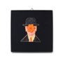 Gifts - Magritte brooch handmade embroidery - HELLEN VAN BERKEL HEARTMADE PRINTS